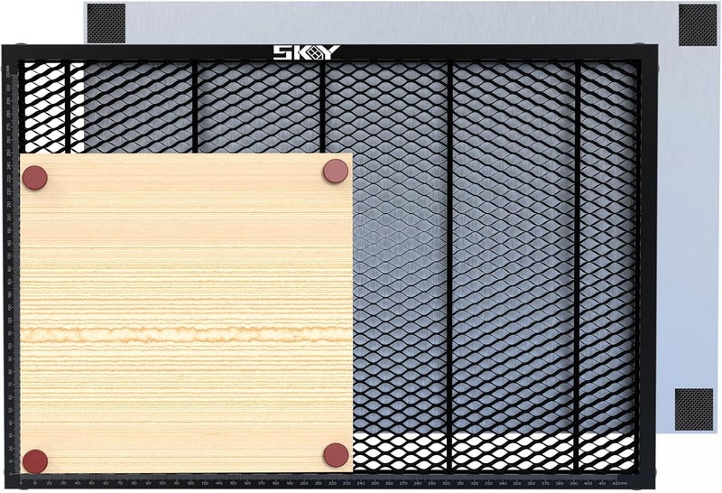 Skouphy Upgrade Oxide Coating Honeycomb Working Table 460x346mm, Laser Honeycomb Bed with Magnets and Anti-Slip Pads for Falcon A1 and A1 Pro，Honeycomb Working Panel18.1"x 13.6"x 0.6" - Image 1